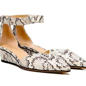 Franco Sarto Snake Print Cammy Wedge Size 8.5